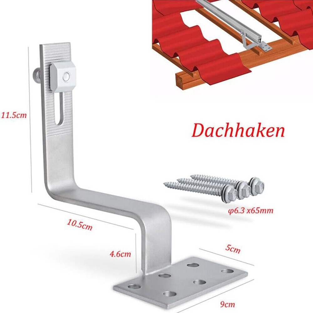 Widely Compatible Roof Hooks for All Types of For Solar Panels Available