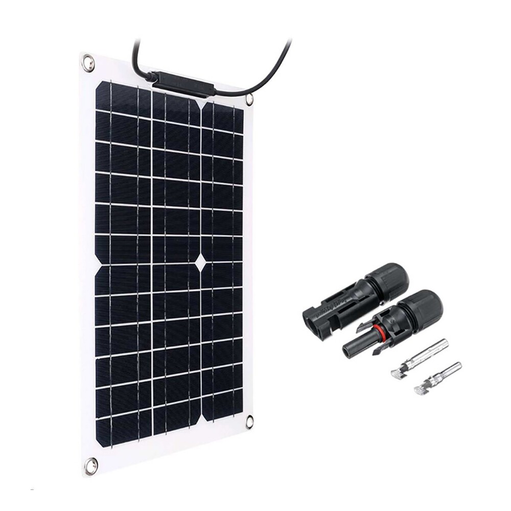 100W Flexible Solar Panel 18V Battery Charger Kit For RV/Boat/Car/Home US