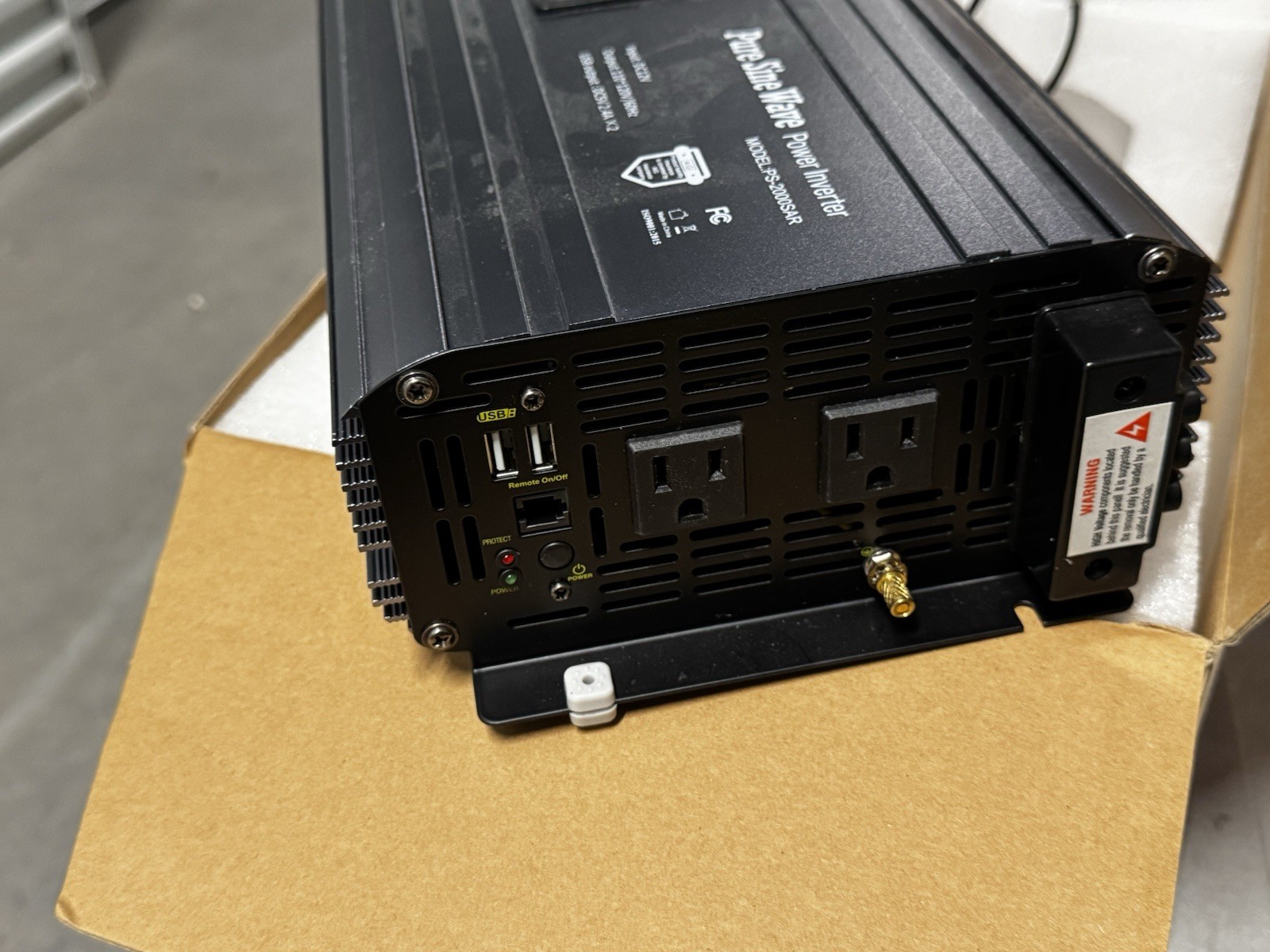 Giandel PS-2000SAR 2000W Pure Sine Inverter 12V DC to 110-120V AC