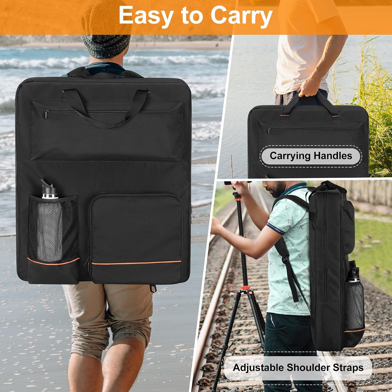 Solar Panel Storage Bag Compatible with Jackery SolarSaga 100W Travel Backpack