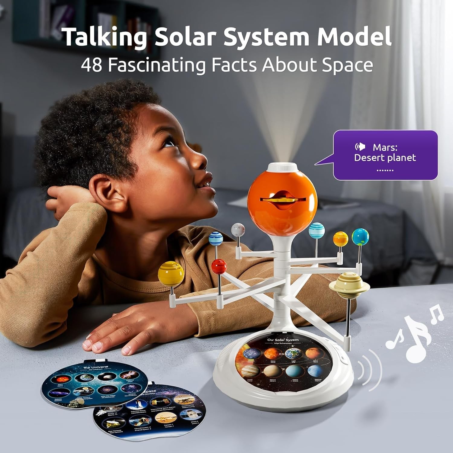 Hands-On Astronomy Learning Toy – Talking Solar System Projector for Ages 6-12