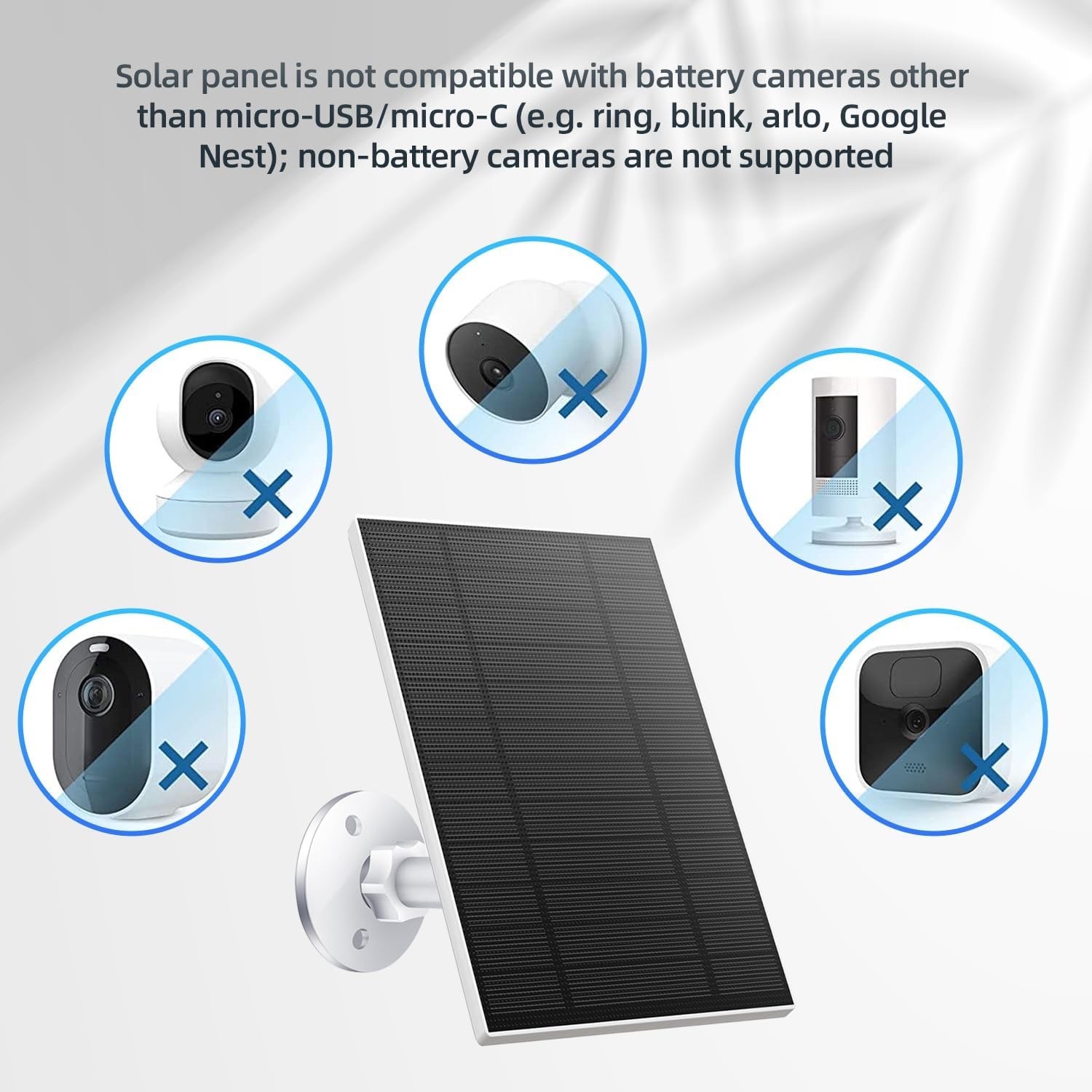5W Solar Panel, Solar Panel with Micro USB & USB-C Port for DC 5V Outdoor