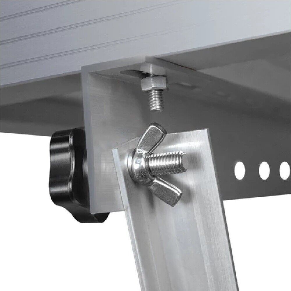 Solar Panel RV Tilt Mount Brackets Roof Flat Surface Adjustable Frame (45/47in）