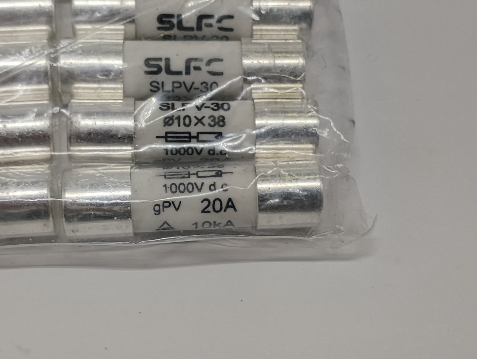 10 Pack Of SLPV-30 Solar 10×38 PV Fuses 1000v 20a 10ka BRAND NEW