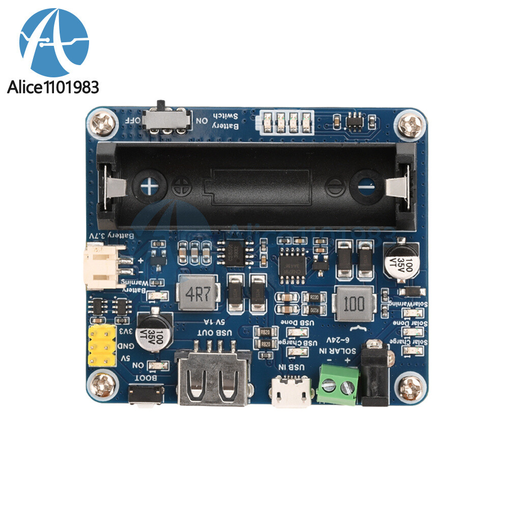 Power Manager Module for 6V~24V Solar Panel Support MPPT USB Battery Charging