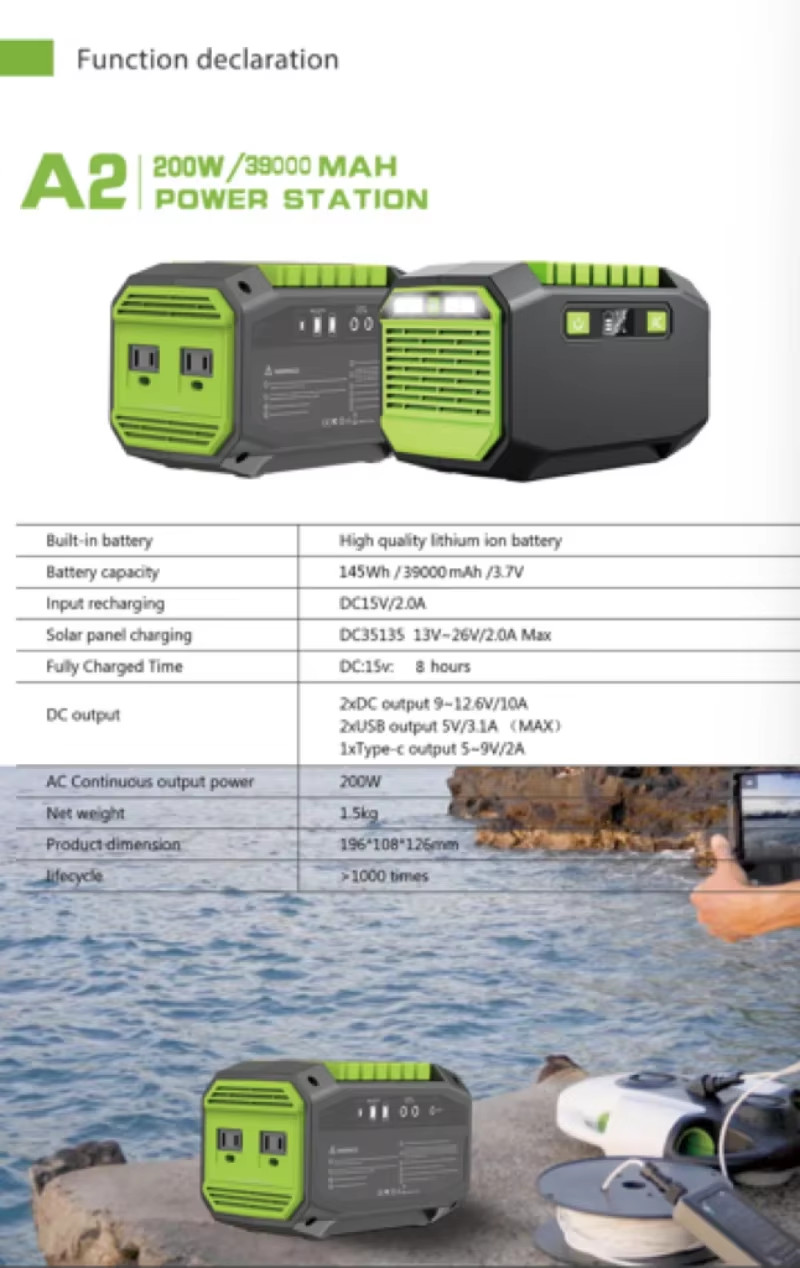 200W 145Wh 39000mAh Energy Storage Power Supply,Outdoor and Indoor Backup Power