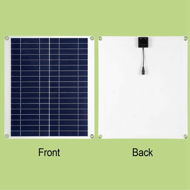 Waterproof Outdoor 12V 25W Solar Panel Kit For RV Car Boat Car Battery Charger