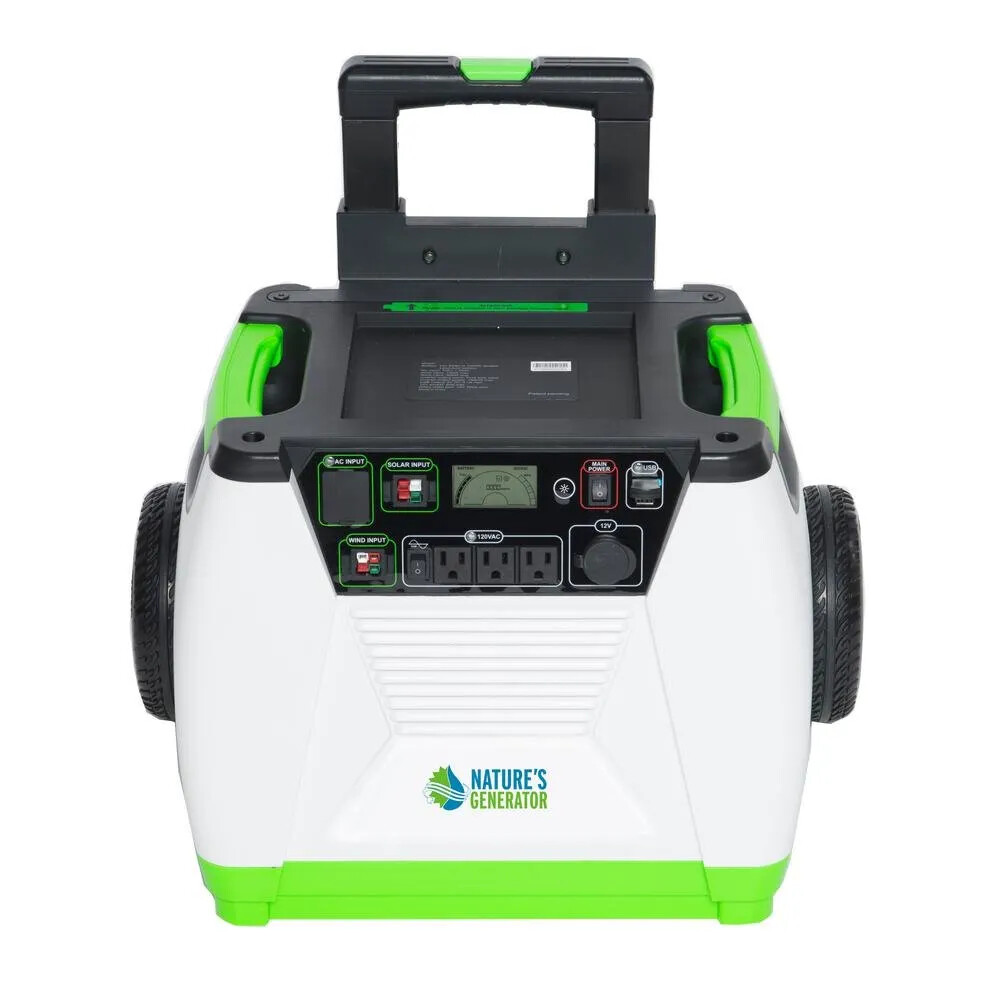 Nature’s Generator – 1800W Solar & Wind Powered Portable Generator