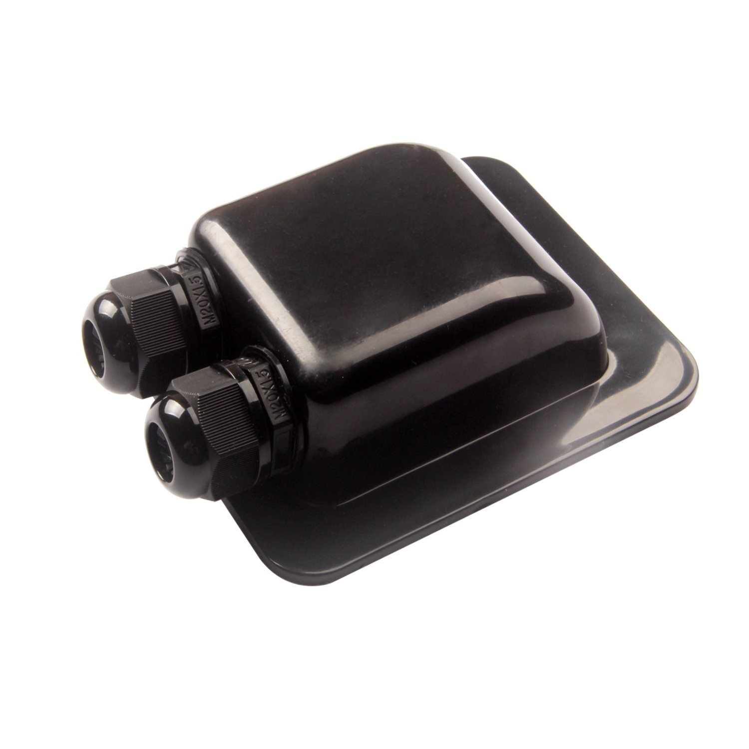 Weatherproof ABS Solar Double Cable Entry Gland,Curved Cable Connector for All C
