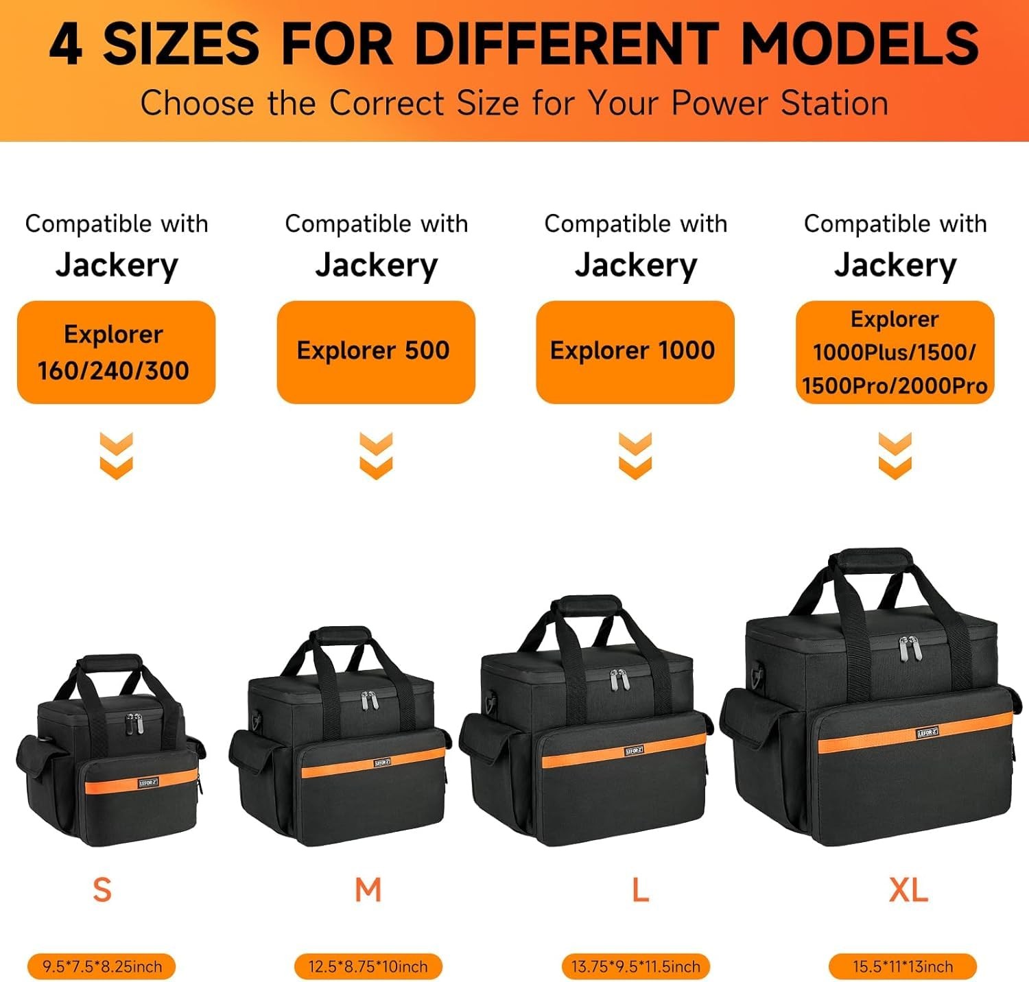 Carrying Case for Jackery Explorer 160/240/300 Portable Power Station Small