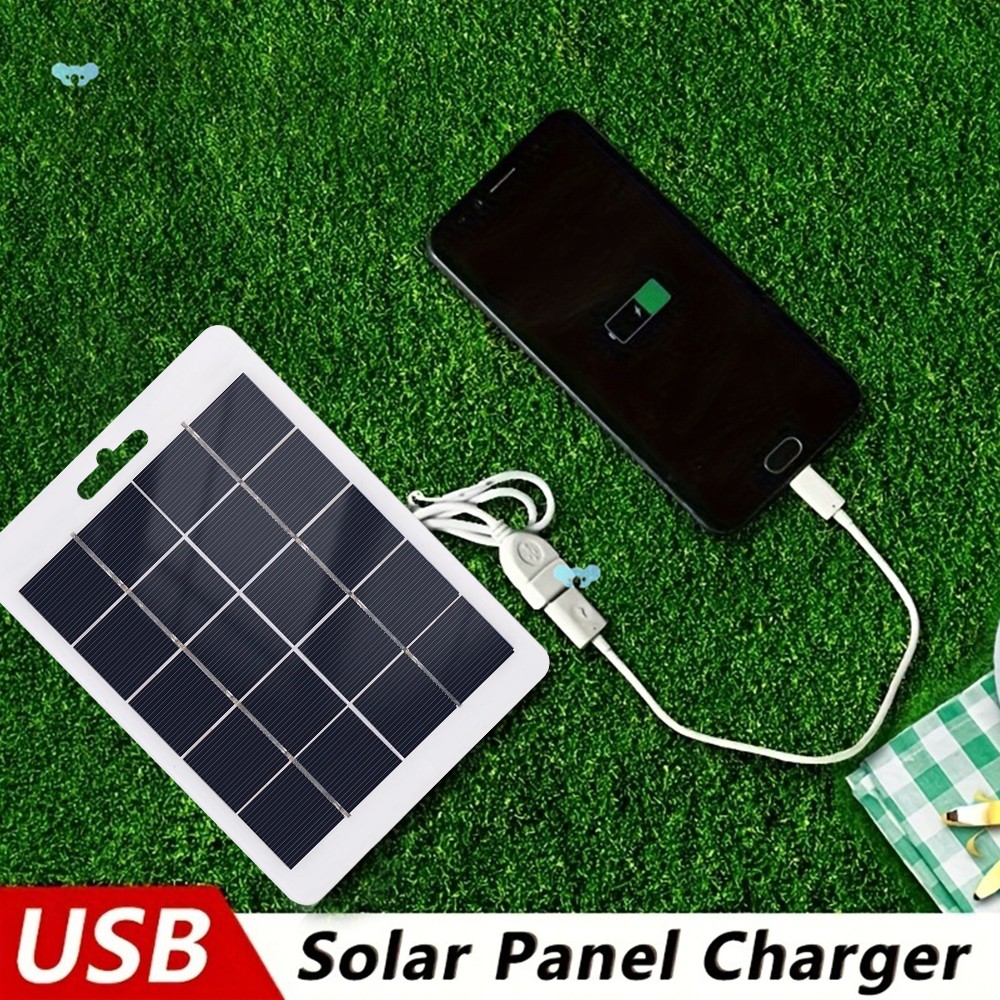 20W 5V Solar Panel Power USB Phone Charger For Outdoor Camping Hiking Travel