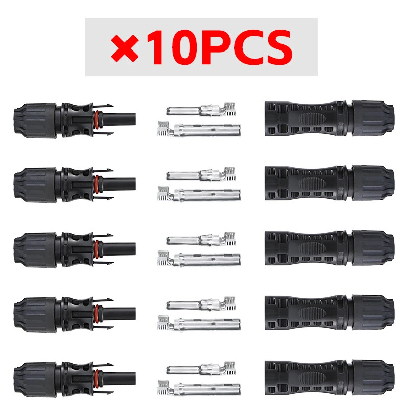 PV Connector 1500V 30A IP67 DC Plug For 2.5/4/6mm² Cable Waterprof For Solar Kit