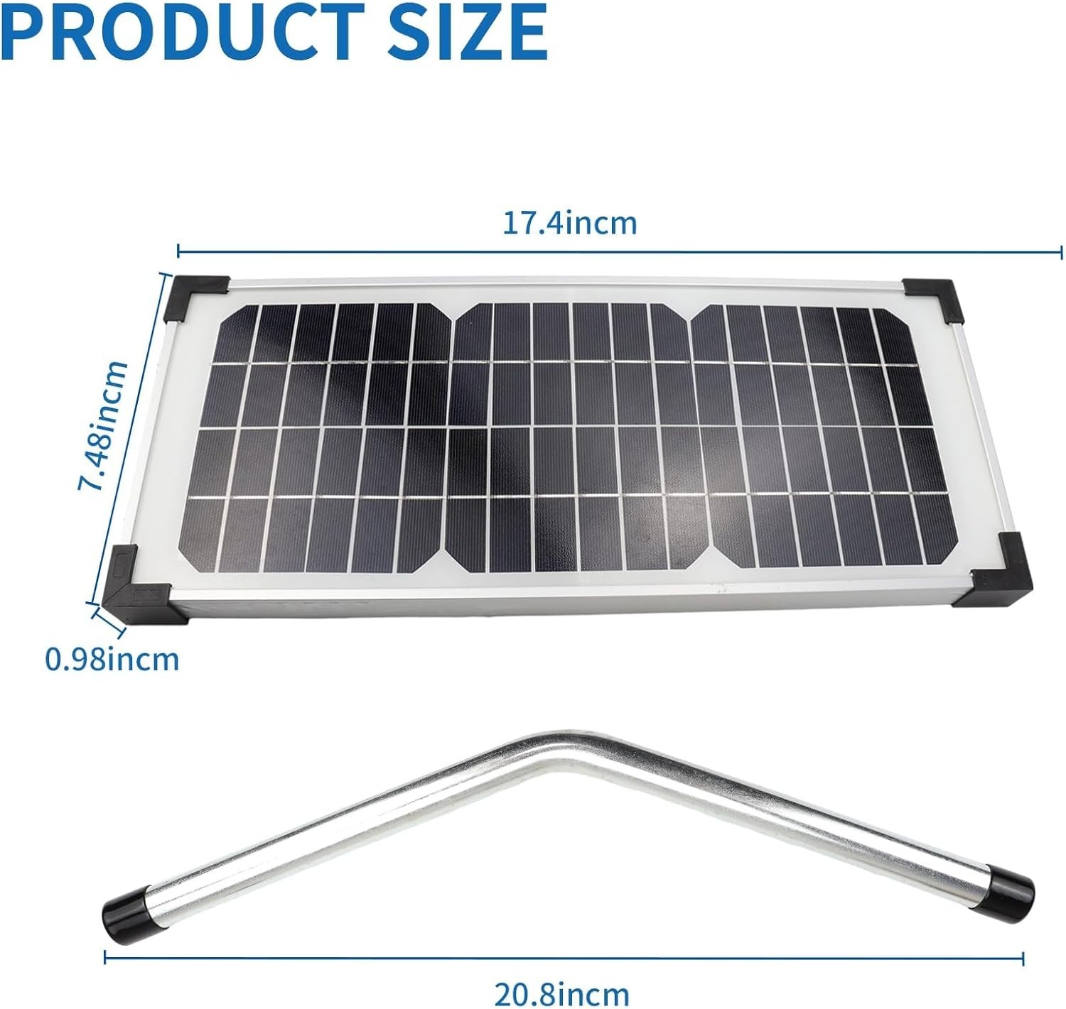 10 Watt Solar Panel Kit Replace FM123 for Mighty Mule FM200 FM350 MM262 MM560