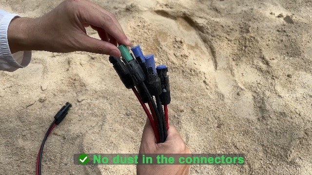 200 Pairs Solar Connector Caps, IP68 Weatherproof Dust Covers for Solar Panels