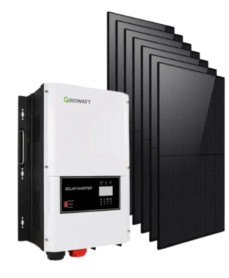 Solar kit 1x The Growatt 12KW Off-Grid -16x Solar panel Hanersun Hitouch 440W