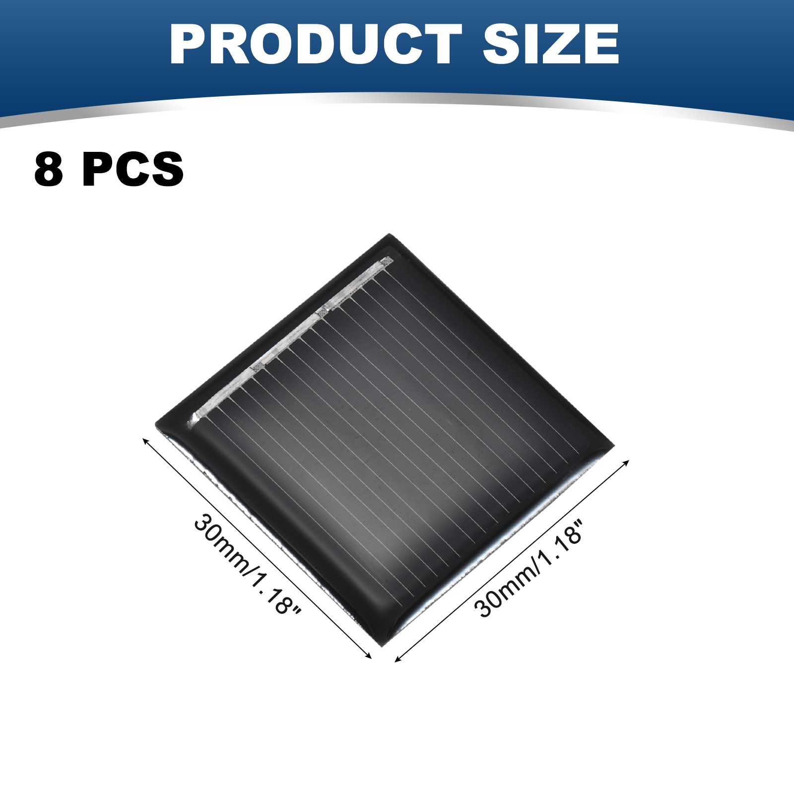 8PCS 1.5V 0.09W 0.06A Mini Solar Panels for Solar Power Small Solar Cells