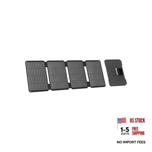 S45 Solar Panel 45W with USB-A and 25W USB-C Ports,25% High Efficiency Folding
