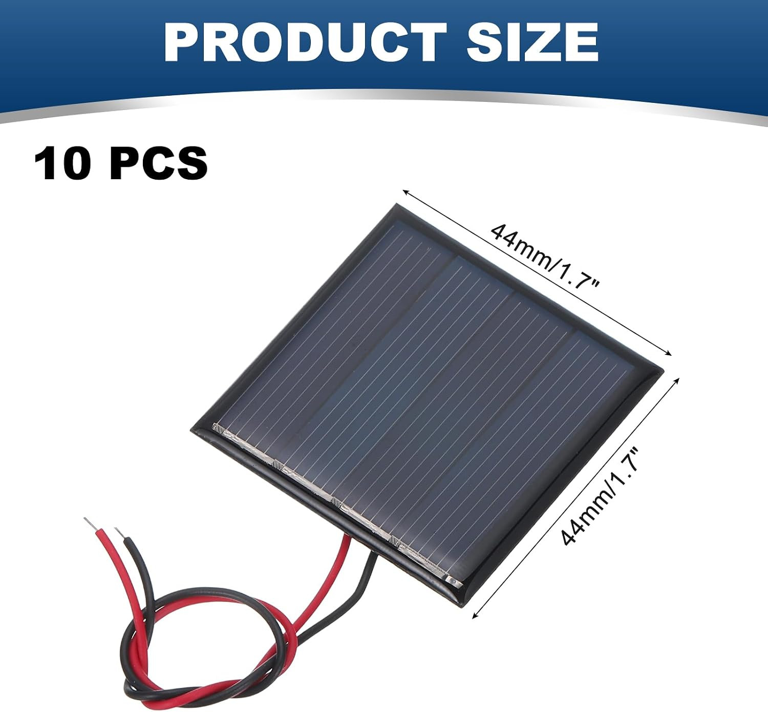 10 Pcs 2V 0.22W 110Ma Mini Solar Panels, Small Polycrystalline Solar Cell Panel