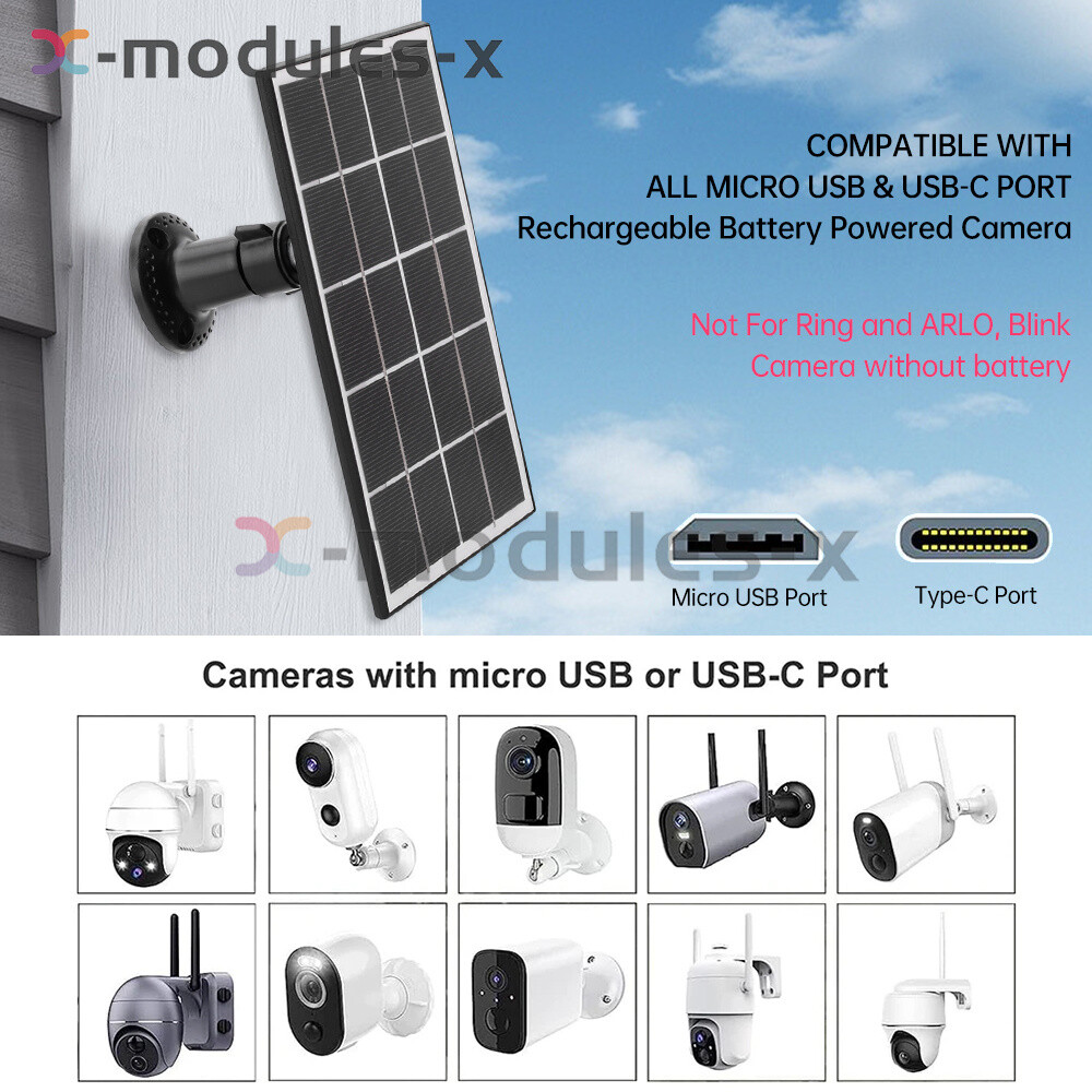 8W 5V Microcrystal Solar Panel+Mounting Bracket For Security Camera Water Pump
