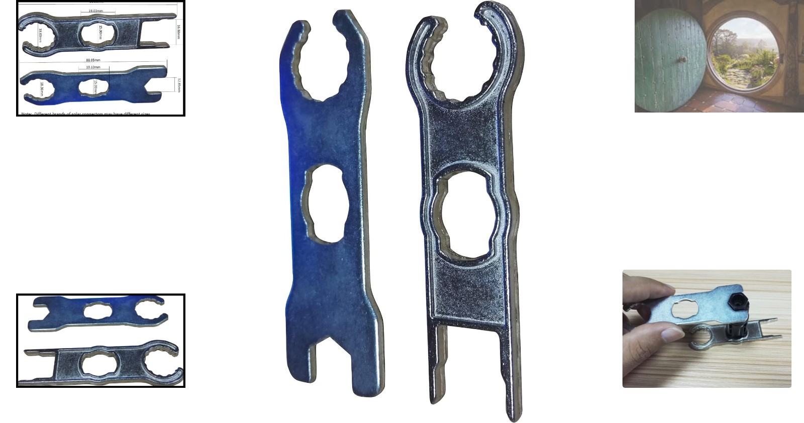 Durable Metal MC-4 Connector Tool for Quick Solar Panel Assembly and Disassembly
