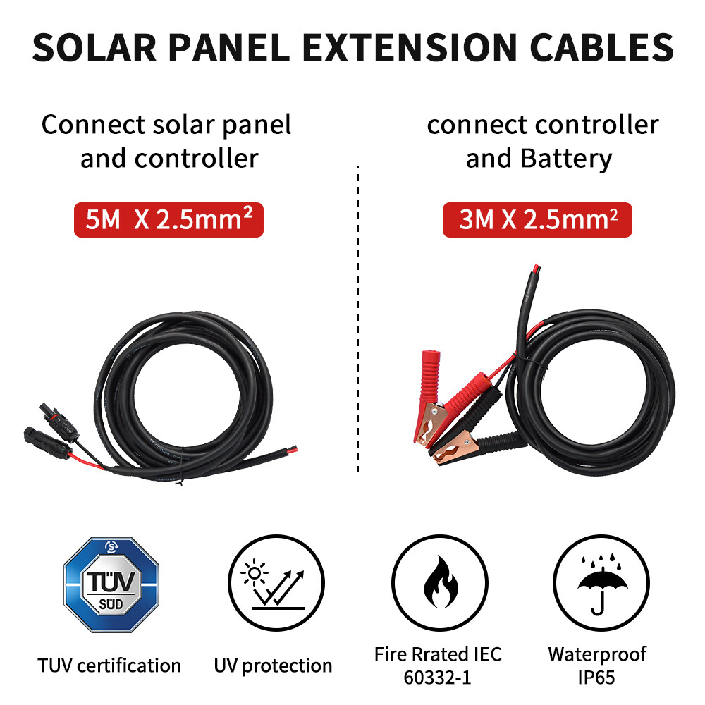 Dokio 2X100w 200w Rigid Monocrystalline Solar Panel Kit for Home/Caravan/RV/Boat