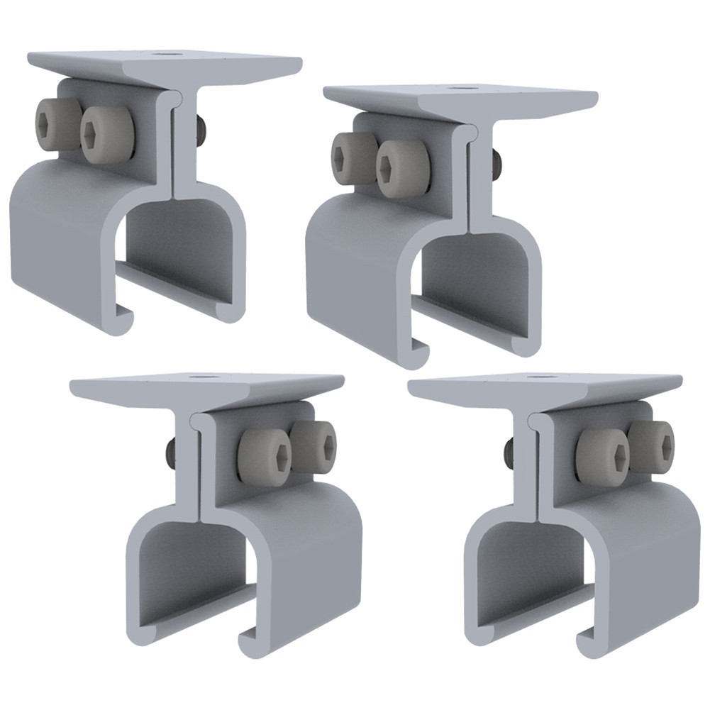 Standing Seam Clamp for Solar Panels on Sheet Metal Roofs Aluminum Alloy 1/4Pcs