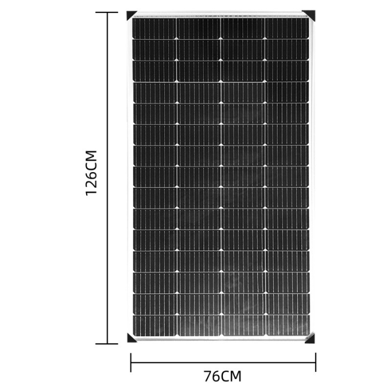 PFCTART 200W Watt 12V Monocrystalline Solar Panel for Battery Charger RV PV