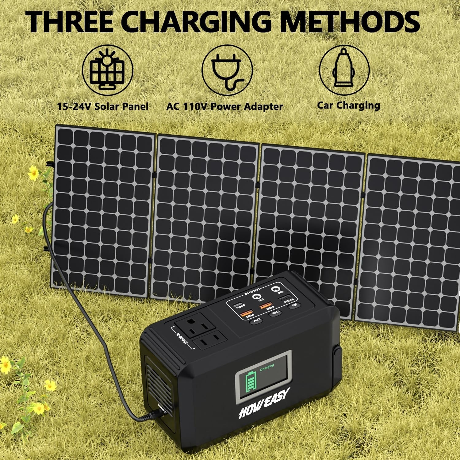 Central Electrica Portatil – Generador De Bateria Con Generador Solar (Pa