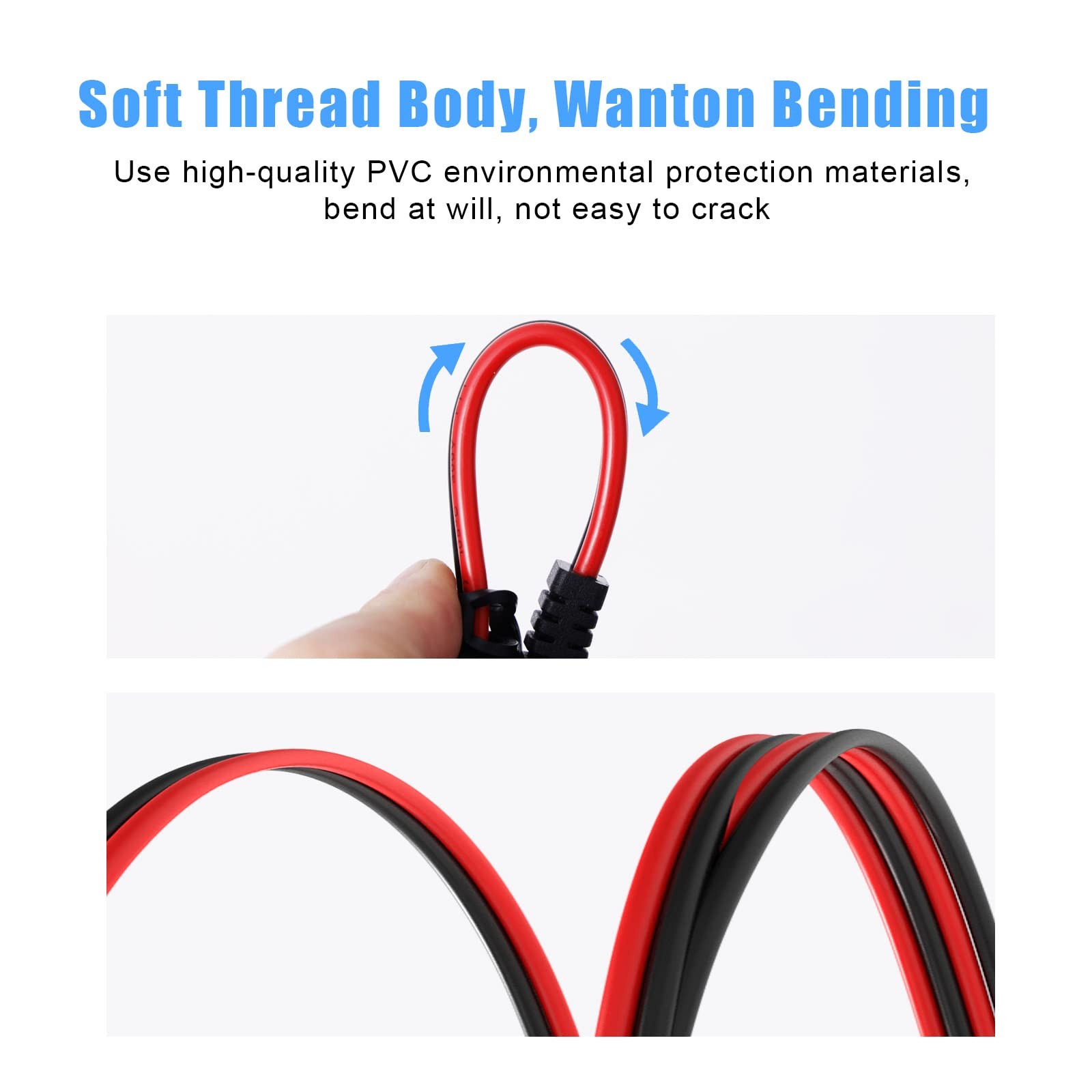 14AWG SAE Y Splitter Cable SAE Quick Disconnect Connector DC Power Automotive
