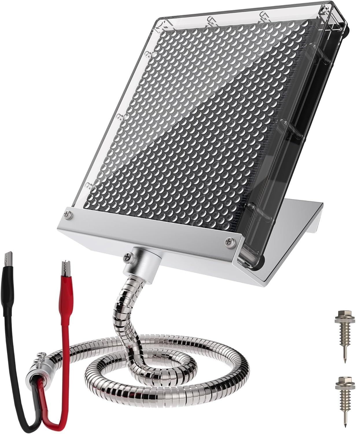 6V Solar Panel Battery Charger for Deer Feeder, 1.7W Waterproof Solar Panel w…