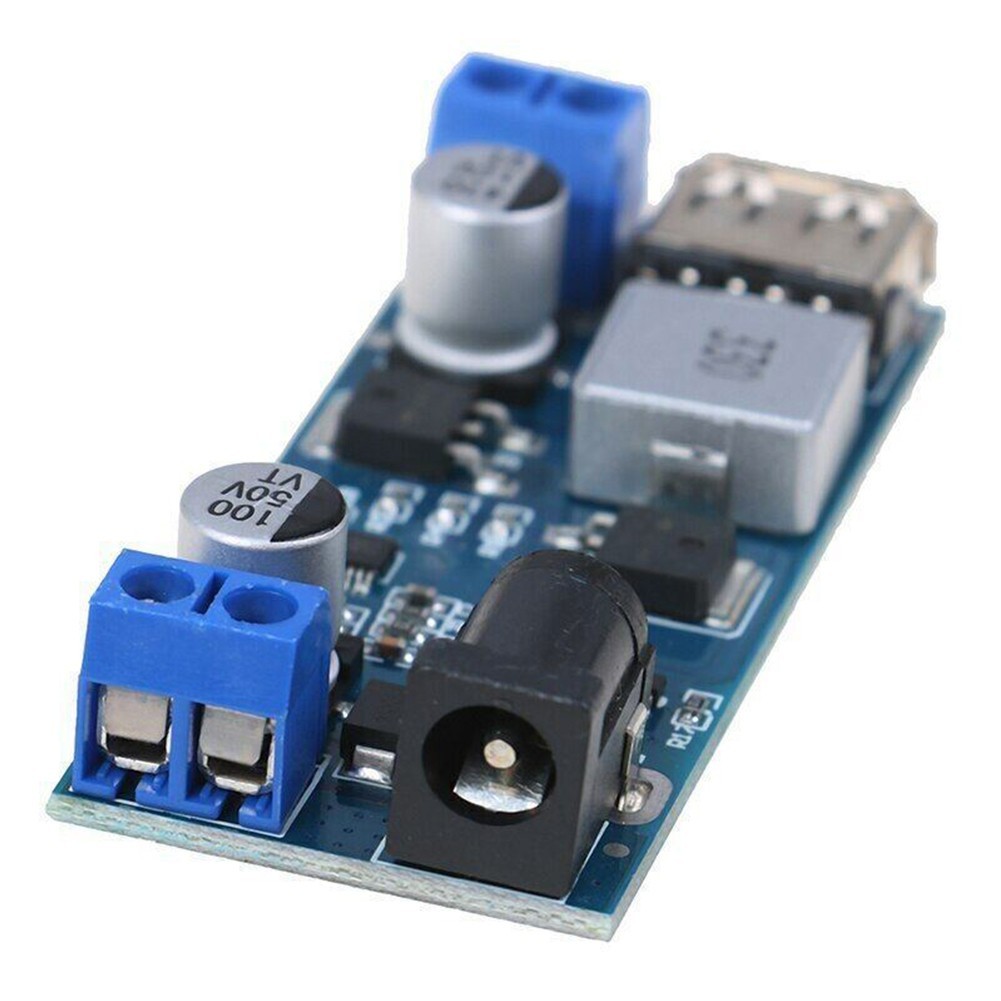 DC-DC 24V 12V to 5V 5A Step Down Supply Converter USB Charging