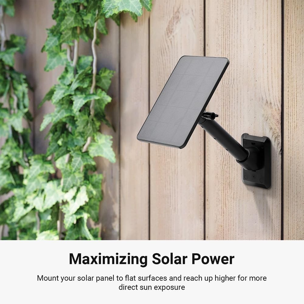 Universal Solar Panel Wall Mount Adjustable Extended Arm for Security Cameras