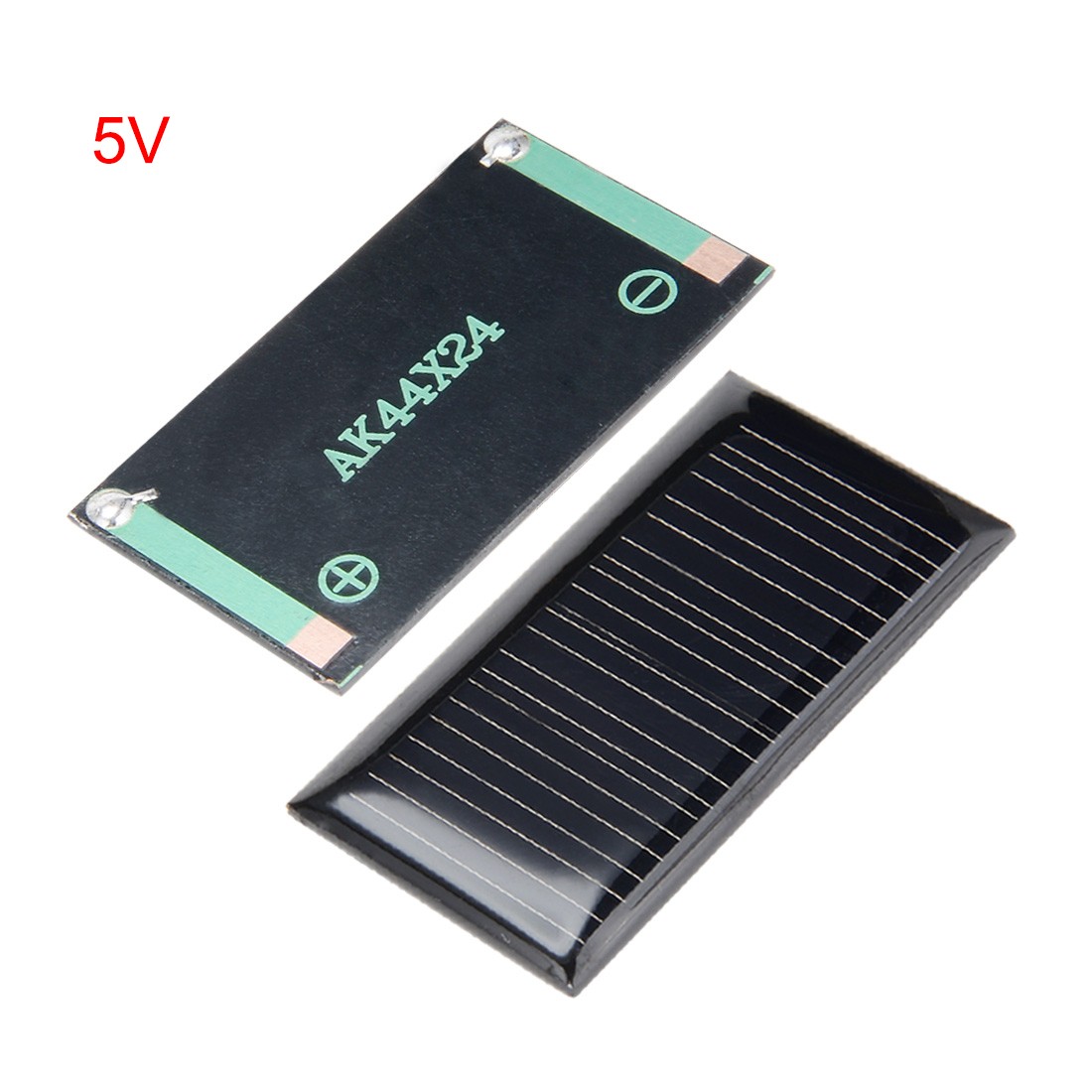 5Pcs 5V 25mA Poly Mini Solar Cell Panel Module DIY 44mm x 24mm