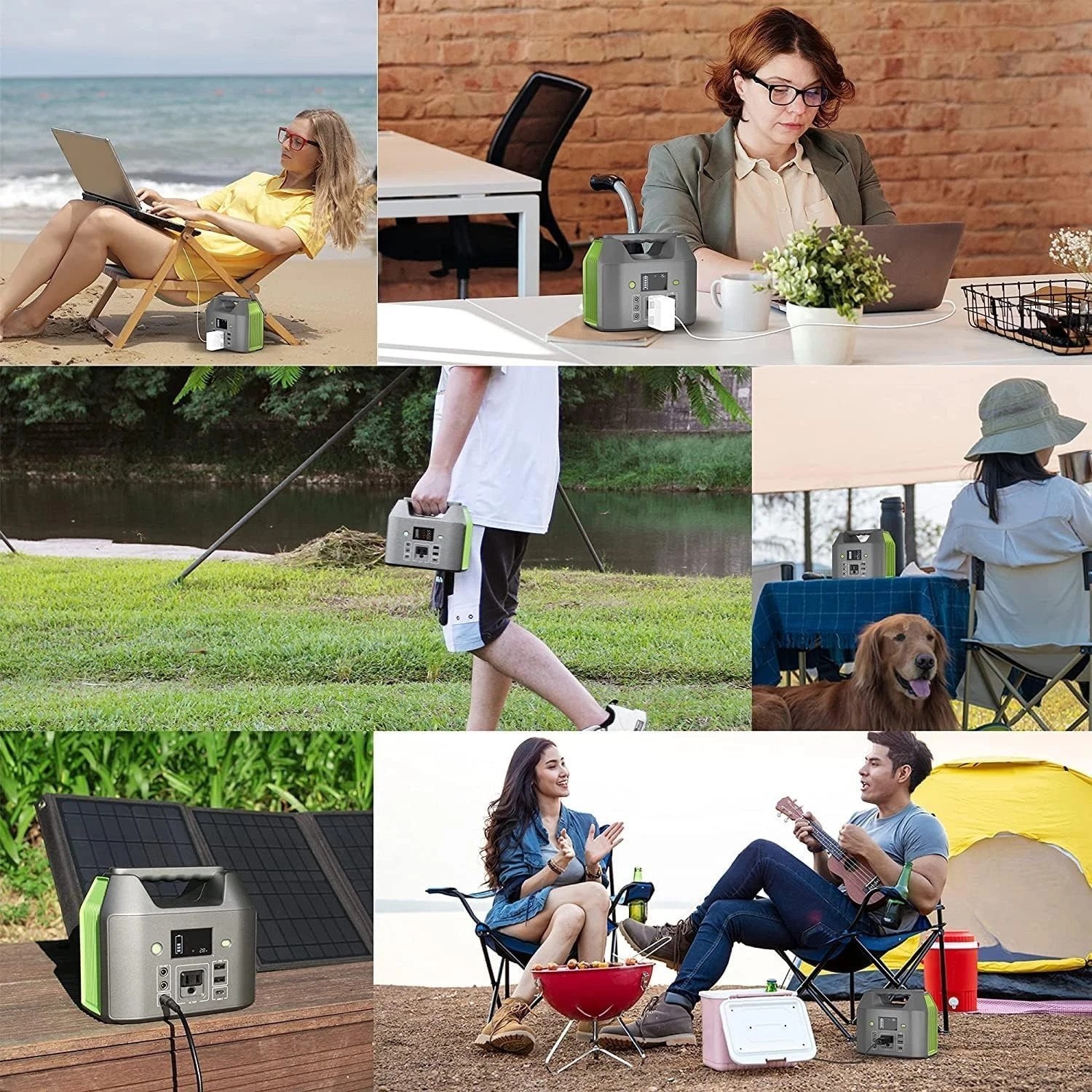 150W Portable Power Station with 110V AC Outlet & 6 Outputs – Ideal for Camping