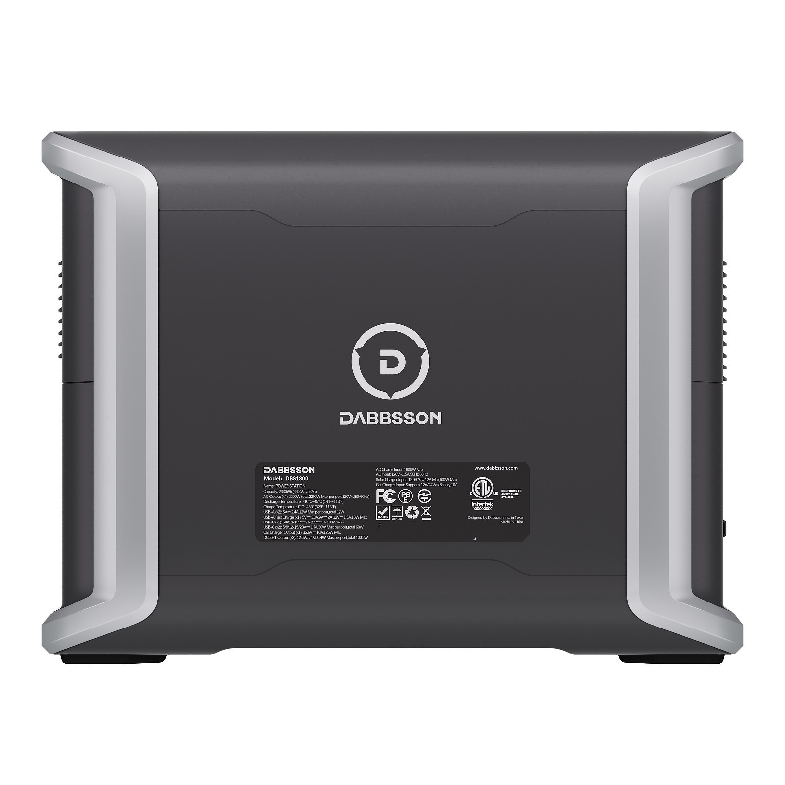 Dabbsson 4730Wh DBS1300+2xDBS1700B Power Station Solar Generator Home Backup RV