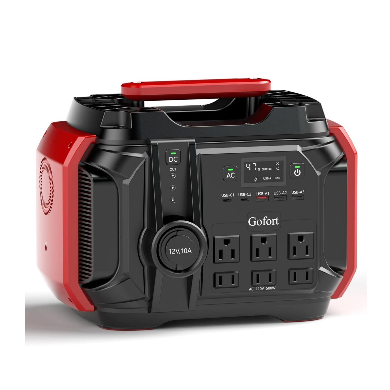 Gofort A501 500W Power Station 540Wh Solar Portable Generator for Indoor/Outdoor