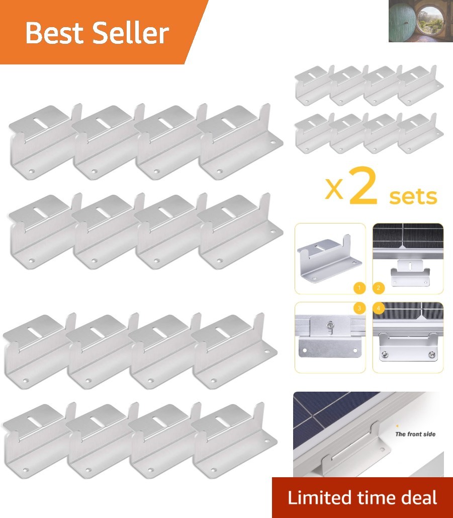 Lightweight & Sturdy Solar Mounting Z Brackets – Ideal for Boats & Trailers