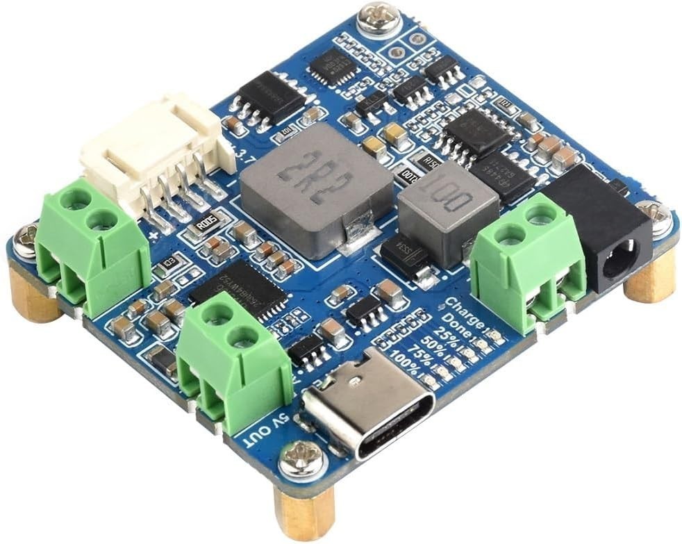 Solar Power Management Module D for 6V~24V Solar Panel and Type-C Power Adapt…