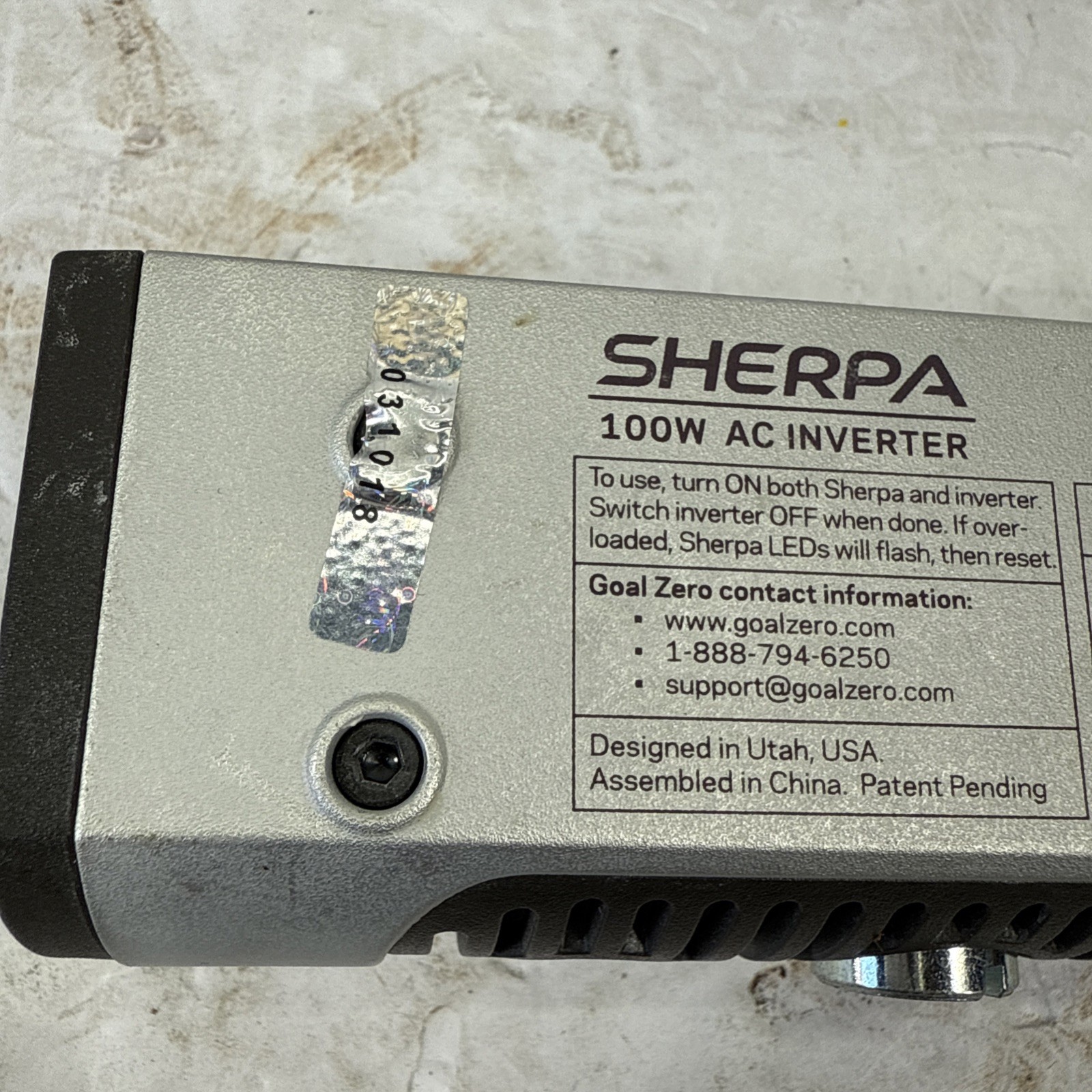 Goal Zero Sherpa AC Inverter 100W for Sherpa 50 or 100 | TESTED ✅