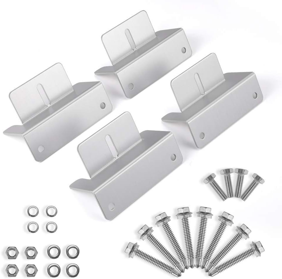 Z Mounting Brackets for Solar Panels – Strong, Lightweight, Set of 4