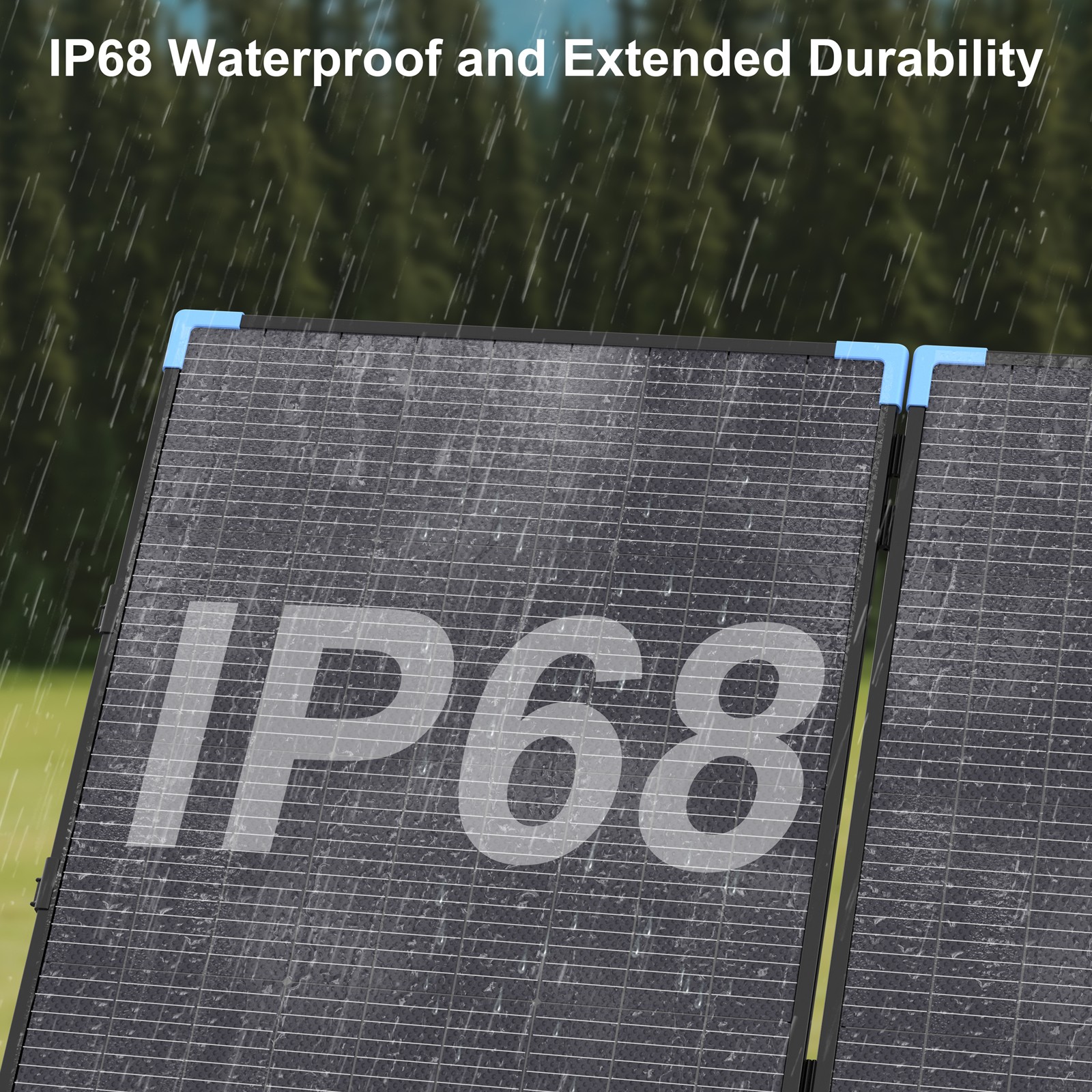 110W Portable Solar Panel Bifacial for EcoFlow Bluetti Anker Power Station 1000W