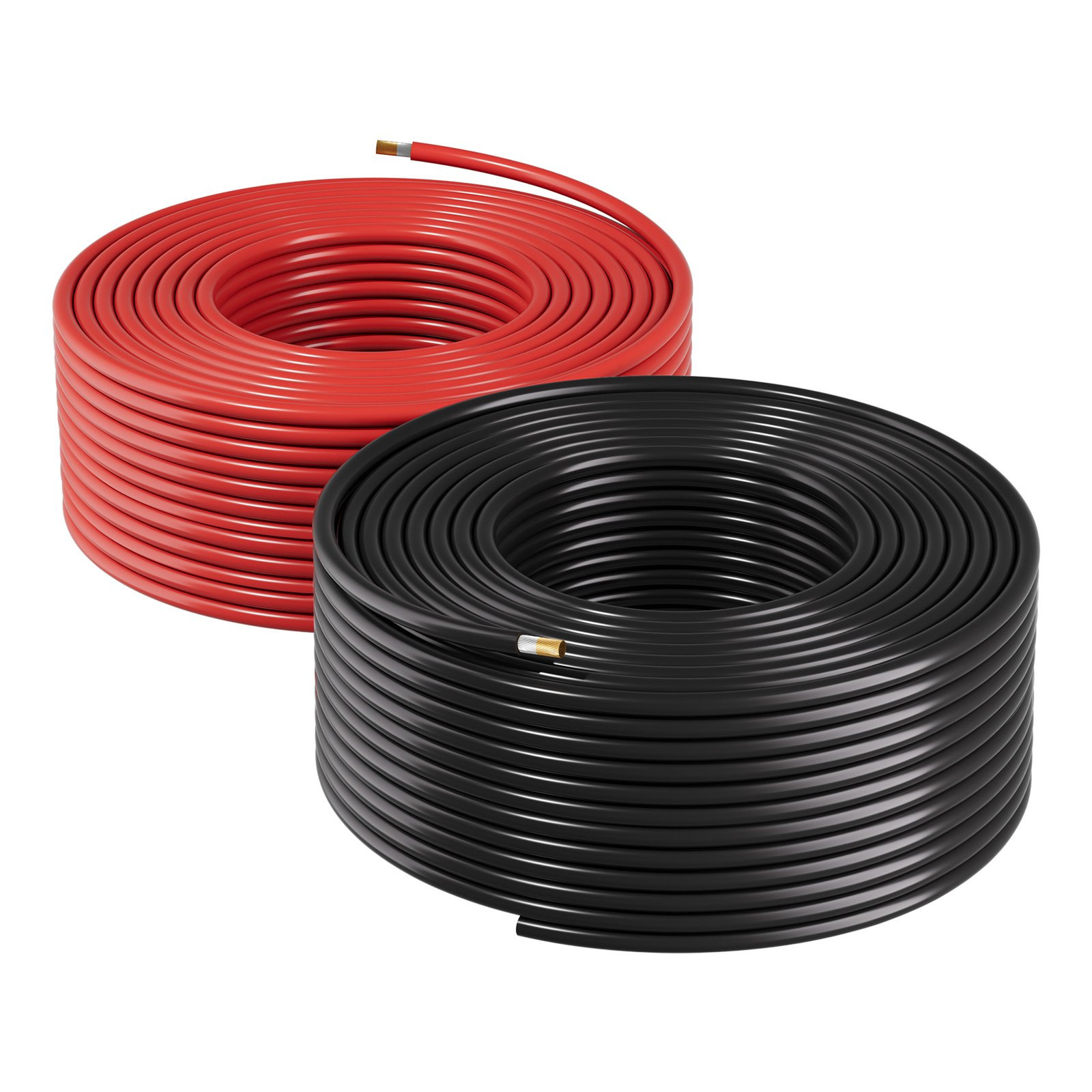 10AWG Solar Panel Wire Kit 100FT Red + 100FT Black PV Cable IP67 Copper