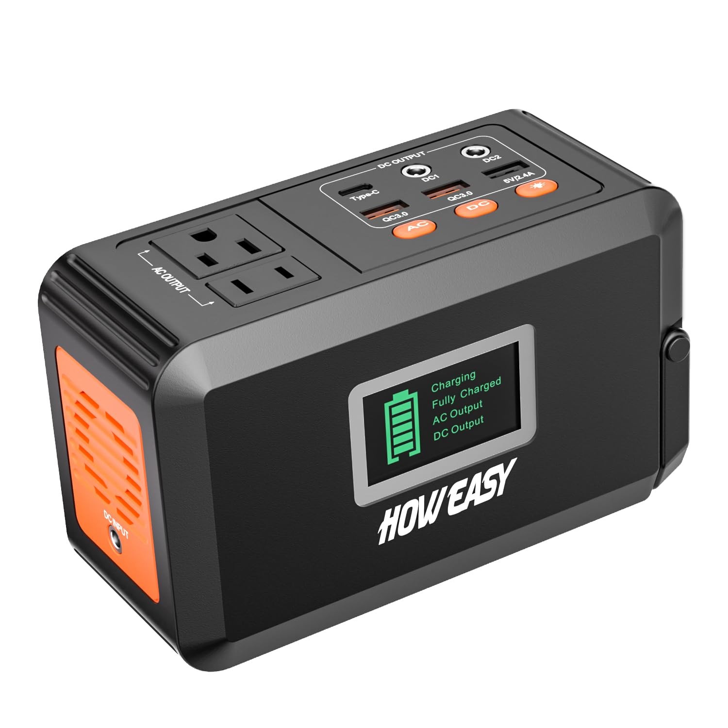 Portable Power Station,120W(240W Peak) Solar Generator,88Wh Lithium Battery P…