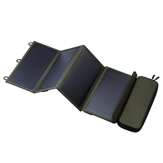 NESTOUT Portable Solar Panel, Dual USB-A Ports, 28W Power Generation 4-Panel