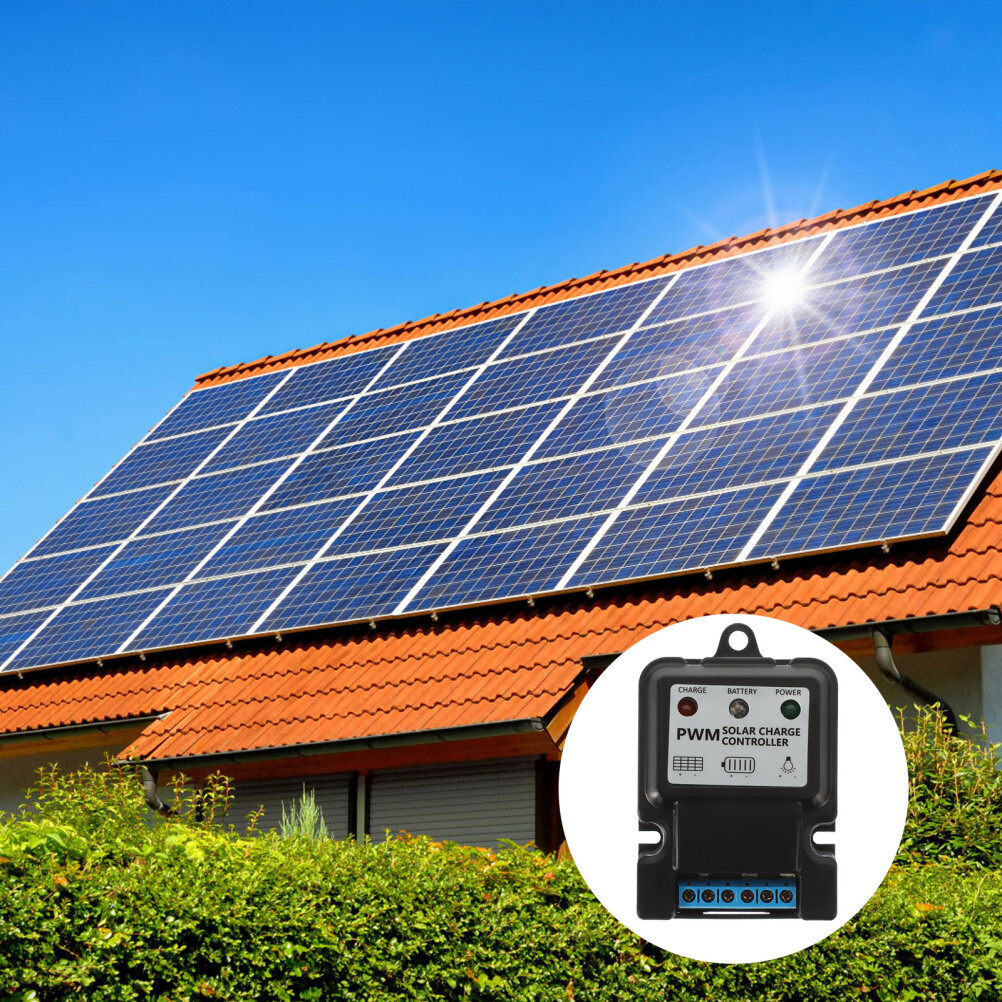 10A Solar Charge Controller 12V 24V Auto Waterproof for RV Off Grid System