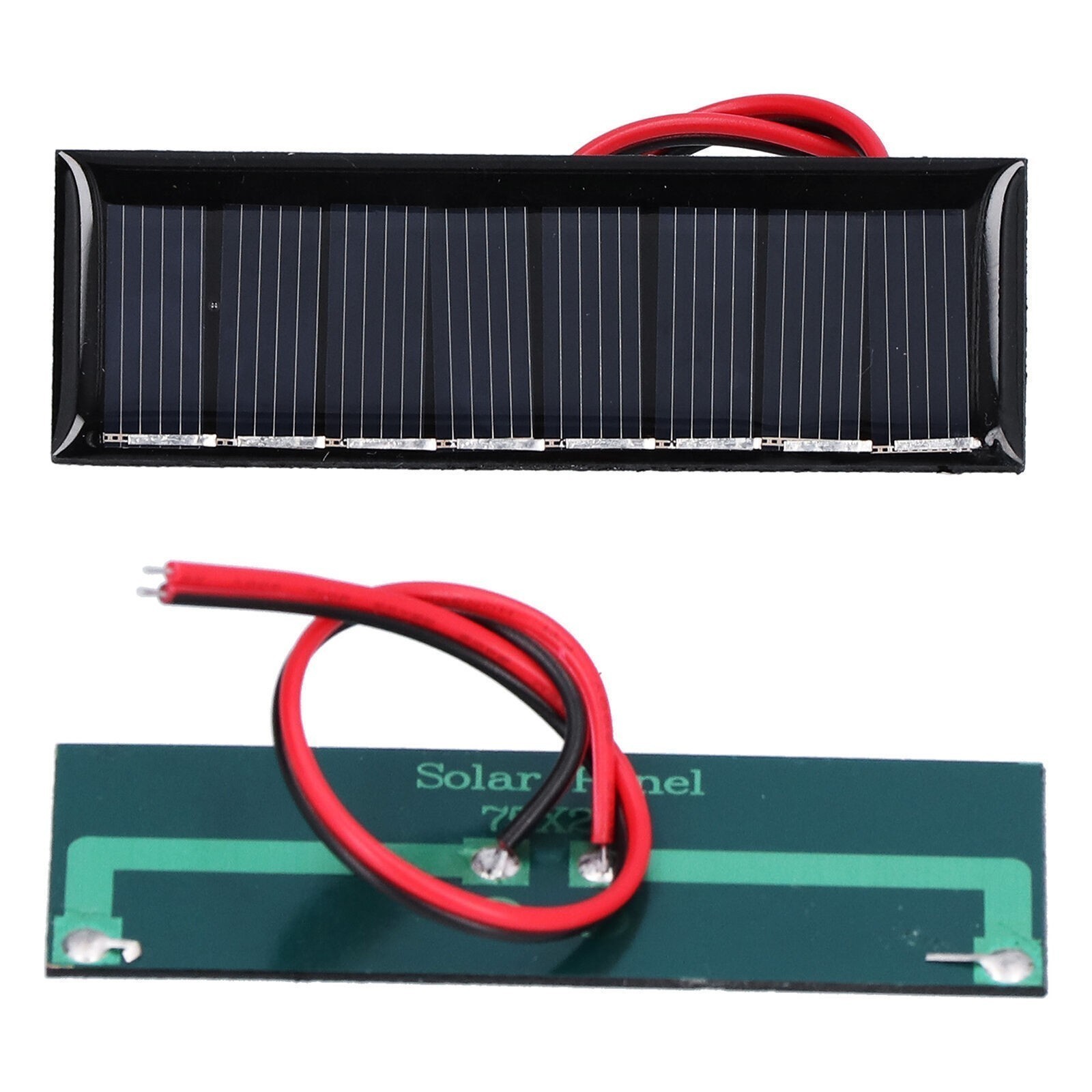 2Pcs 0.2W 4V Solar Panel with Electronic Wire Polysilicon Solar Board