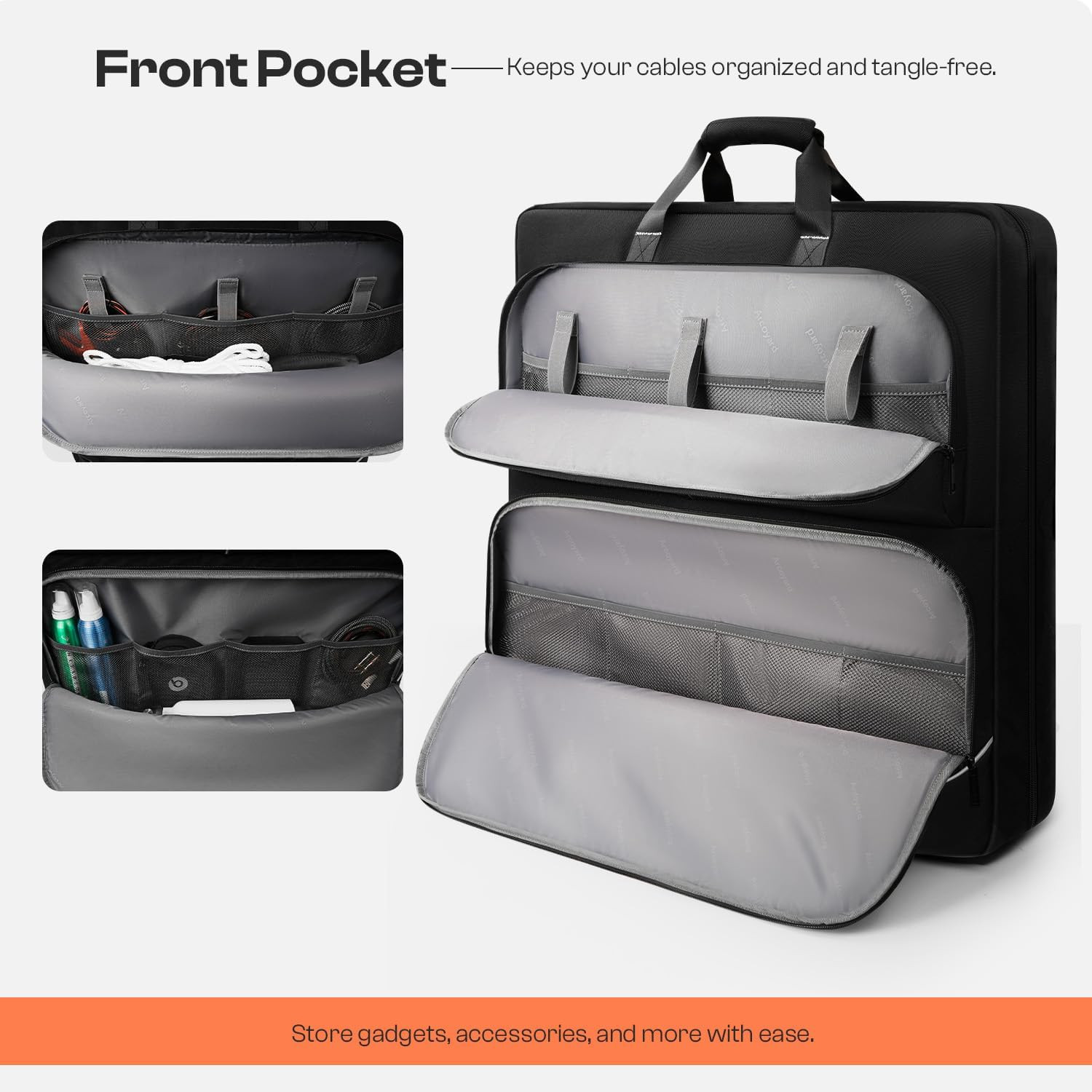 Solar Panel Carrying Case Compatible with Jackery Solarsaga 100W/200W for 2 Fold
