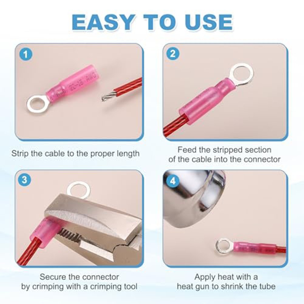 Crimp Connectors Ring Terminals Crimp Style Terminal DIY Electrical Projects