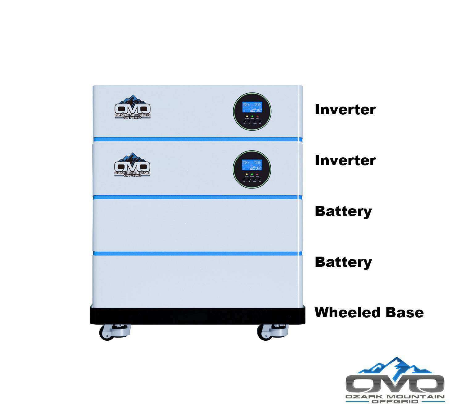 6KW OMO All-In-One Customizable Stacking Inverter/Battery System 120/240 11000W