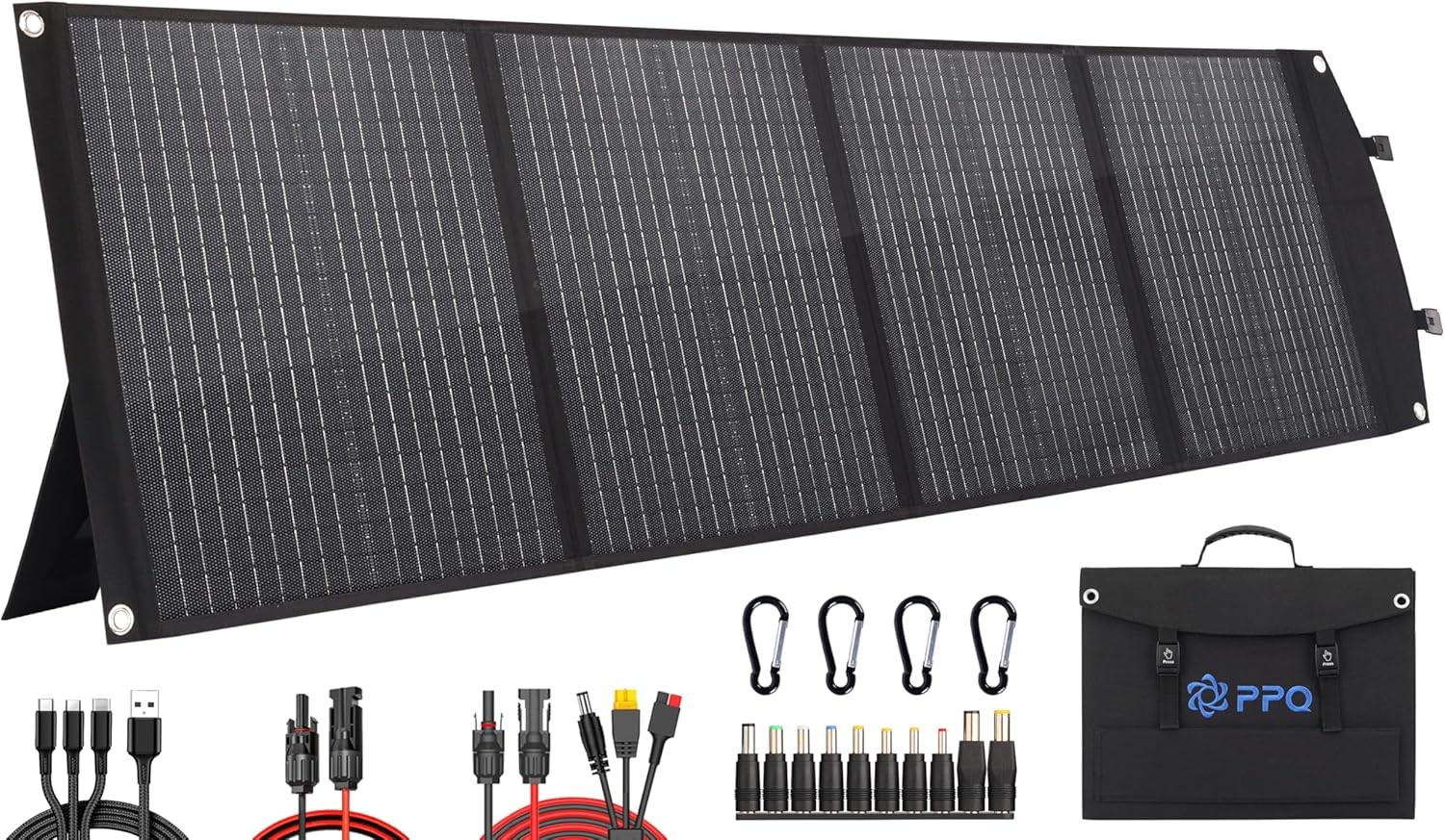 Foldable Solar Briefcase 100W 18V 9lb IP67 Waterproof